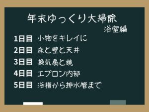 浴室計画表