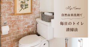 自然由来の洗剤は毎日のトイレ清掃に有効