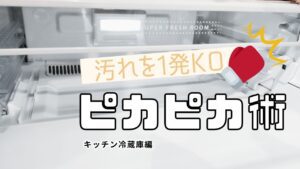 冷蔵庫のしっかりピカピカお掃除術