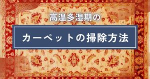 高温多湿期のカーペット清掃