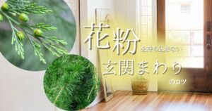 花粉を家に持ち込まないための玄関まわり掃除