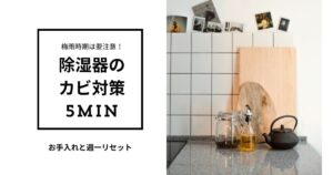 除湿機がカビの温床に？5分でできるお手入れと週1リセット術