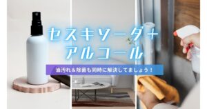 セスキ炭酸ソーダ＋アルコールで油汚れ＆除菌も同時解決しよう！