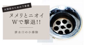 年末大掃除をラクに！排水溝の小掃除でヌメリと臭いを撃退