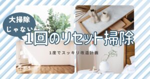 大掃除は不要「3月のうちにやる1回だけの家中リセット掃除」