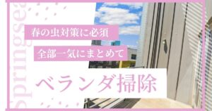 春の虫対策になる「ベランダ排水口掃除」で衛生環境を改善